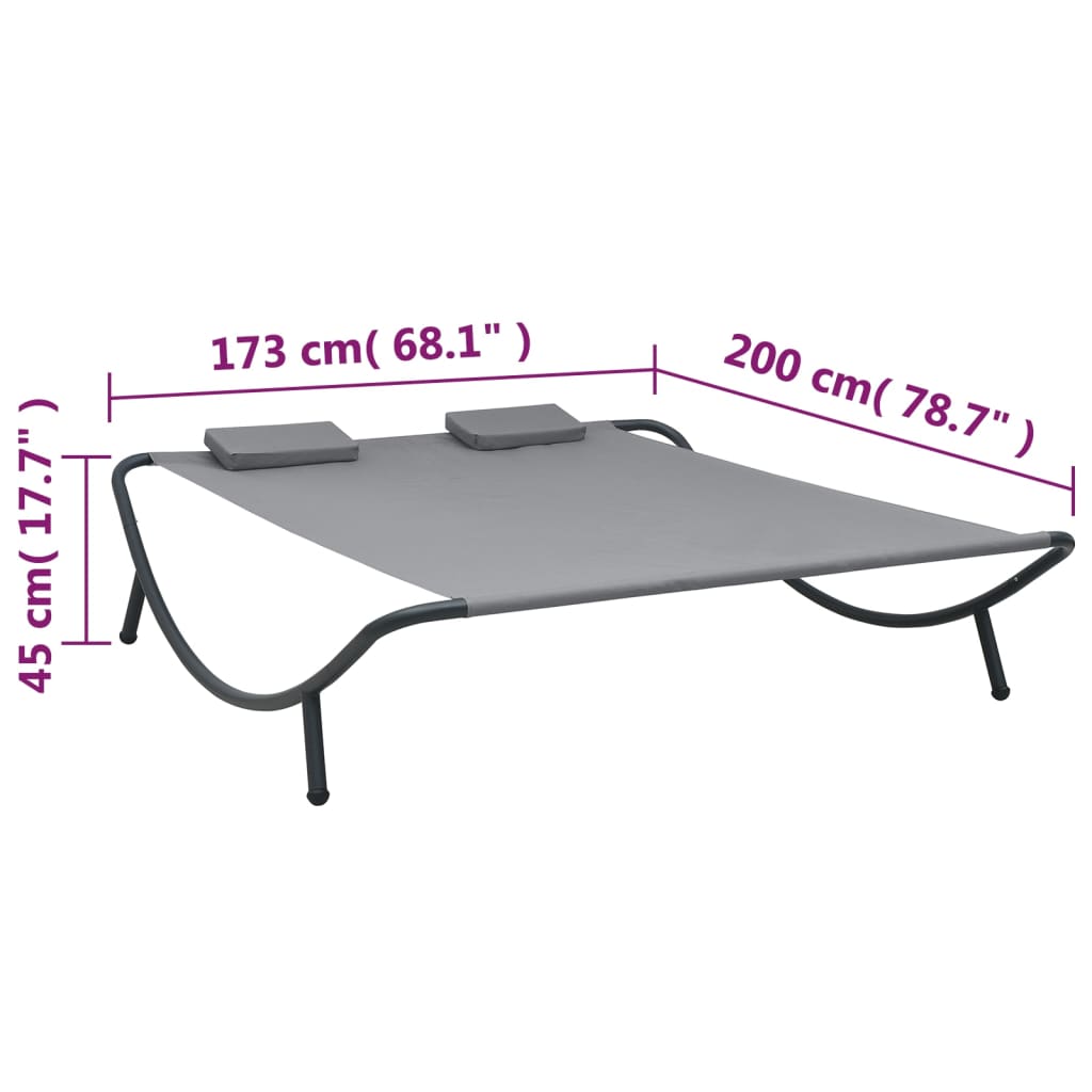 8719883762920_g_en_hd_6 vidaXL Outdoor Lounge Bed Fabric Anthracite - Image 7
