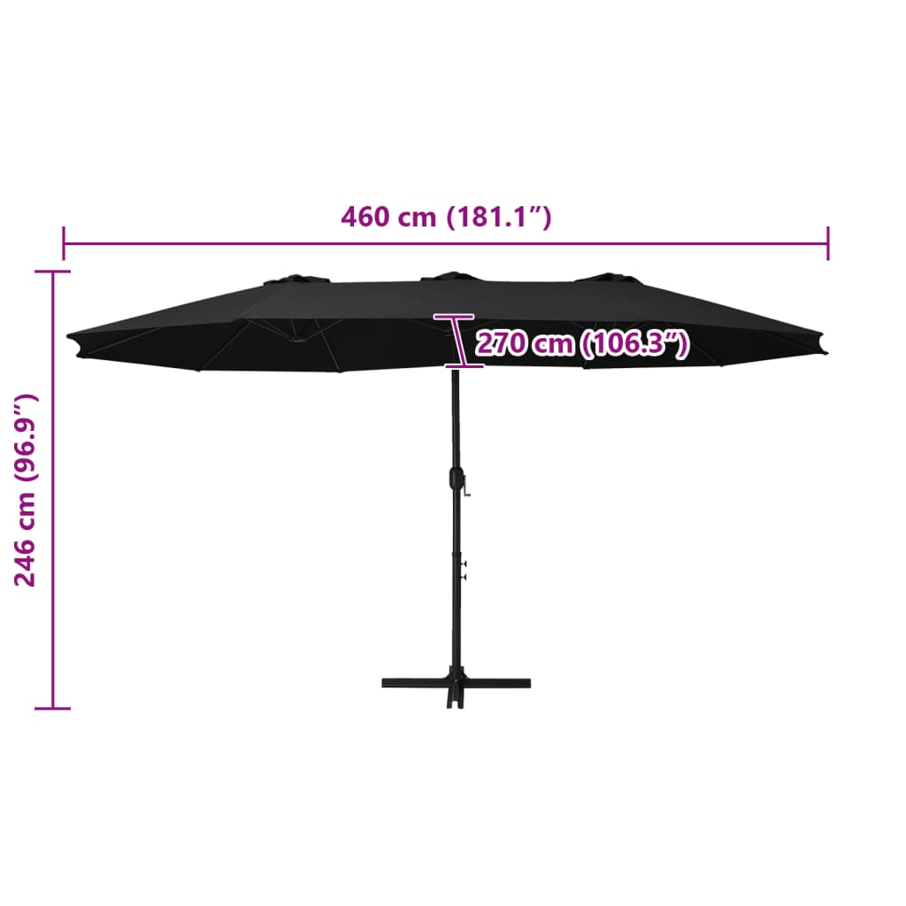 8719883763101_g_en_hd_9 vidaXL Garden Parasol with Aluminium Pole 460x270 cm Black - Image 10
