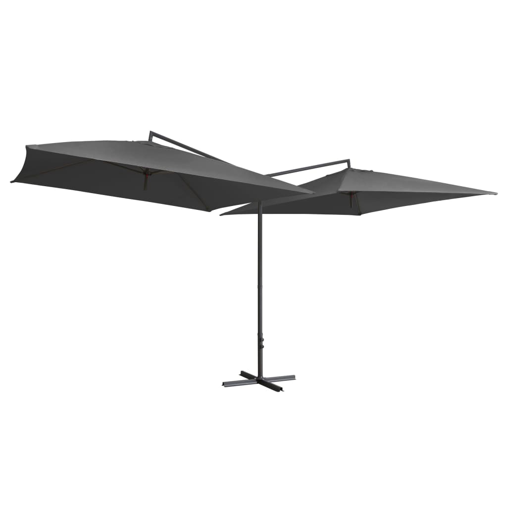 8719883763309_g_en_hd_1 vidaXL Double Parasol with Steel Pole 250x250 cm Anthracite - Image 2