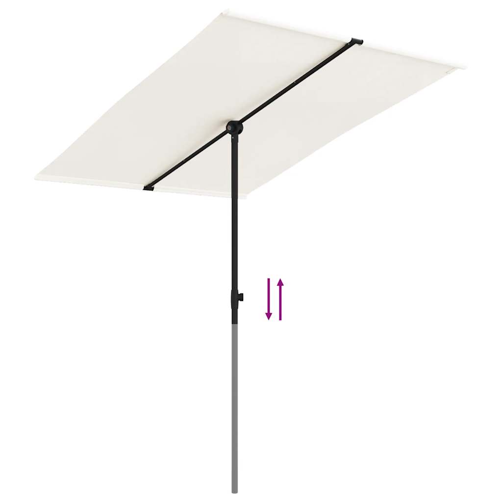 8719883763453_g_en_hd_5 vidaXL Garden Parasol with Aluminium Pole 2x1.5 m Sand White - Image 7