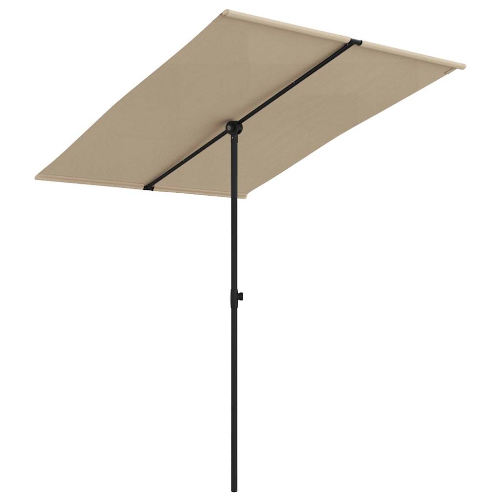 8719883763477_a_en_hd_1 vidaXL Garden Parasol with Aluminium Pole 2x1.5 m Taupe - Image 2