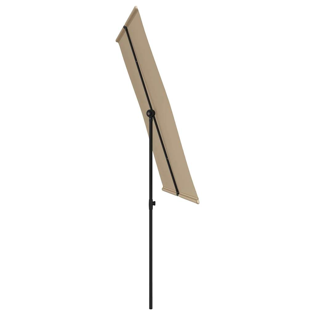 8719883763477_g_en_hd_3 vidaXL Garden Parasol with Aluminium Pole 2x1.5 m Taupe - Image 5
