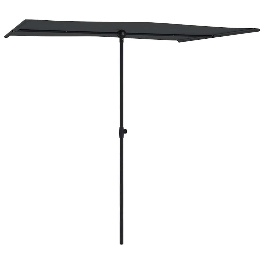 8719883763507_g_en_hd_1 vidaXL Garden Parasol with Aluminium Pole 2x1.5 m Black - Image 3