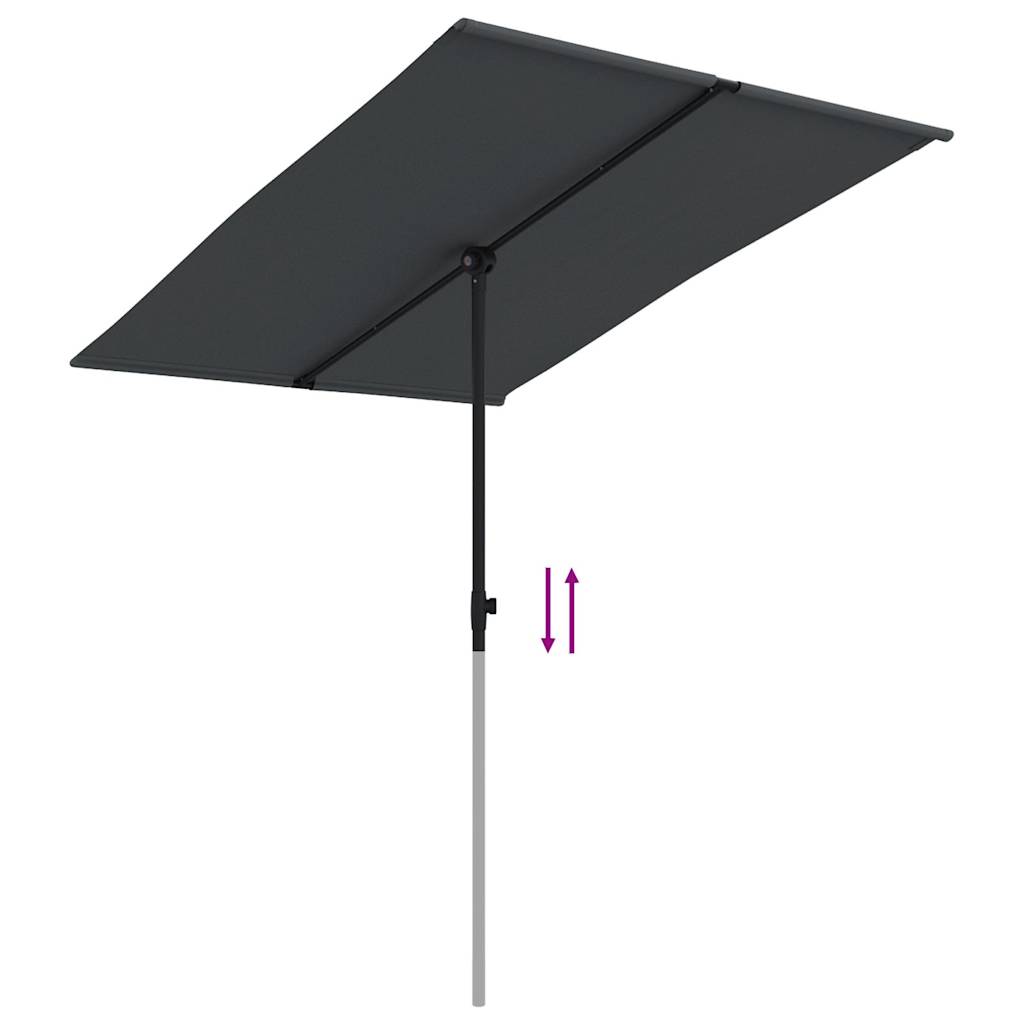 8719883763507_g_en_hd_5 vidaXL Garden Parasol with Aluminium Pole 2x1.5 m Black - Image 7