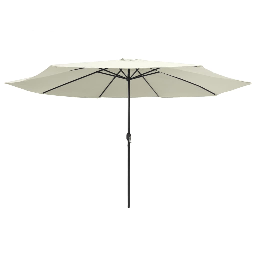 8719883763866_g_en_hd_1 vidaXL Garden Parasol with Metal Pole 390 cm Sand White - Image 2