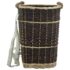 vidaXL Firewood Backpack with Carrying Belts 44.5x37x50 cm Natural Willow - Image 2