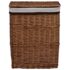 vidaXL Laundry Basket Brown Willow - Image 2