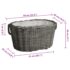 vidaXL Firewood Basket with Carrying Handles 59x42x28 cm Grey Willow - Image 6