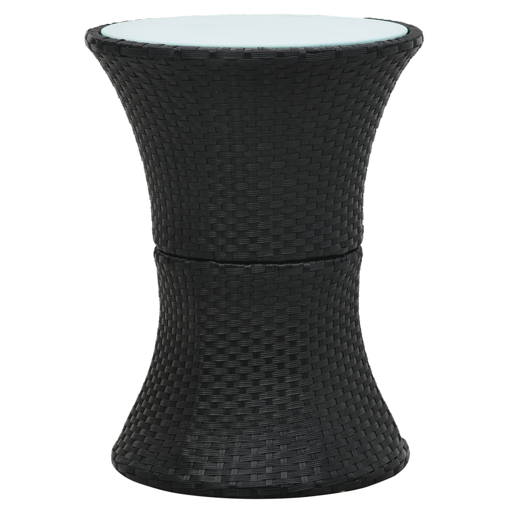 8719883765440_g_en_hd_1 vidaXL Garden Side Table Drum Shape Black Poly Rattan - Image 2