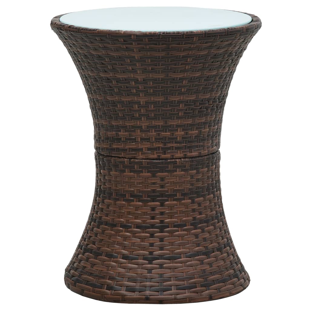 8719883765457_g_en_hd_1 vidaXL Garden Side Table Drum Shape Brown Poly Rattan - Image 2