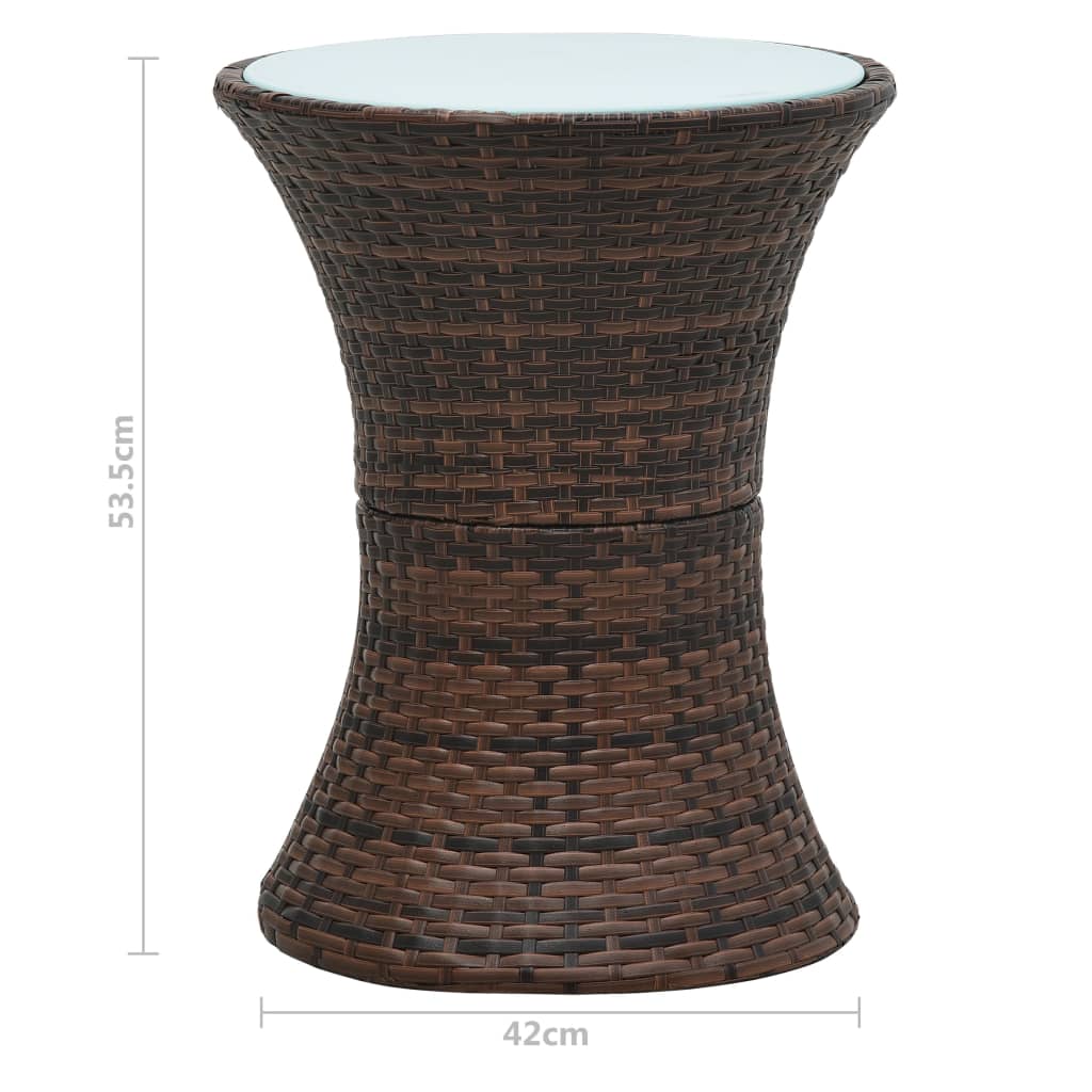 8719883765457_g_en_hd_3 vidaXL Garden Side Table Drum Shape Brown Poly Rattan - Image 4