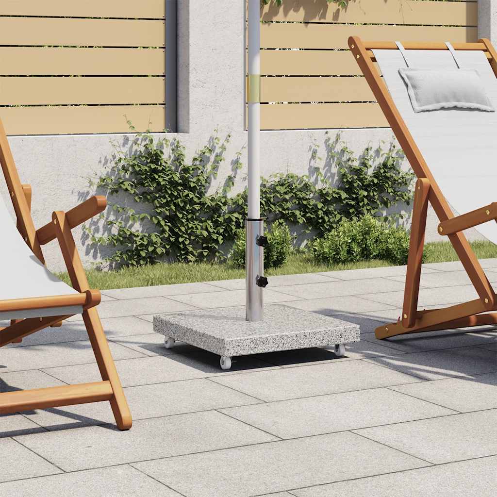 vidaXL Parasol Base Granite 30 kg Square Grey