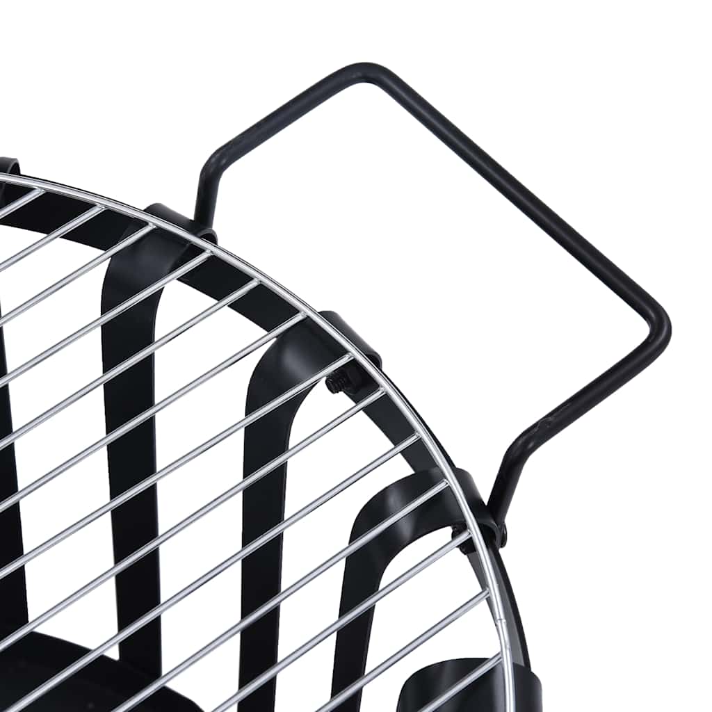 8719883765617_g_en_hd_6 vidaXL Garden Fire Pit Basket with BBQ Grill Steel 47.5 cm - Image 7