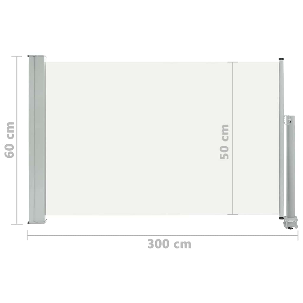 8719883765907_g_en_hd_7 vidaXL Patio Retractable Side Awning 60x300 cm Cream - Image 9