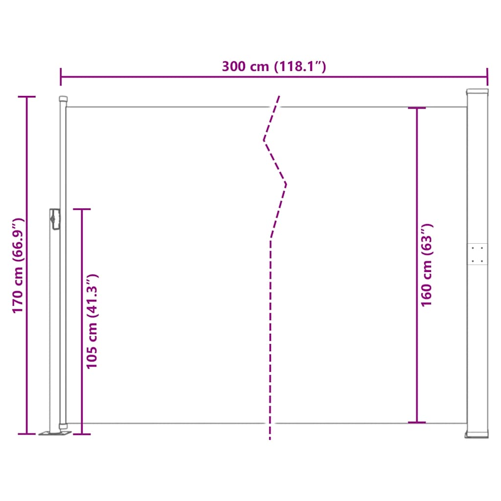 8719883766027_g_en_hd_9 vidaXL Patio Retractable Side Awning 170x300 cm Cream - Image 11