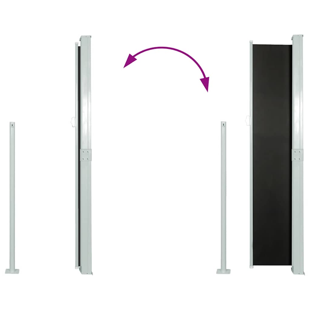 8719883766317_g_en_hd_3 vidaXL Patio Retractable Side Awning 140x500 cm Black - Image 5