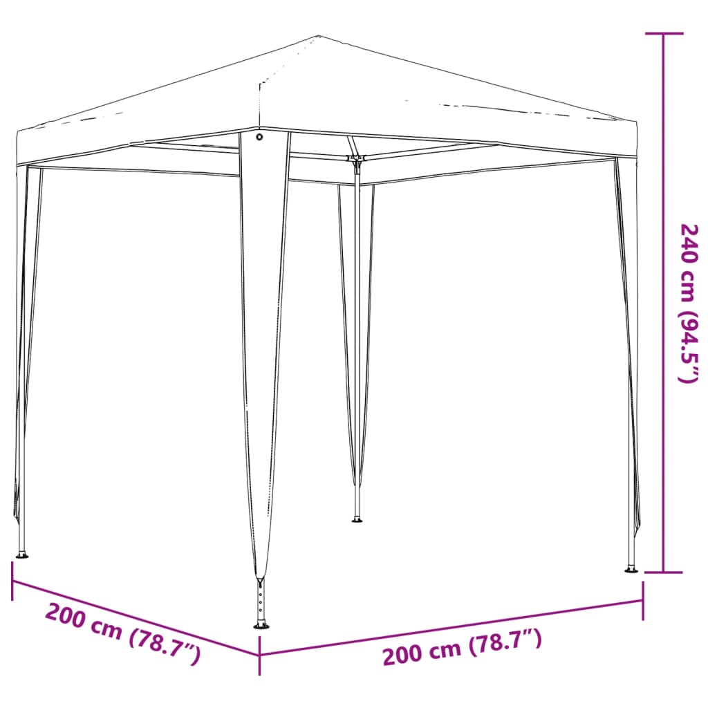 8719883767390_g_en_hd_6 vidaXL Party Tent 2x2 m White - Image 8