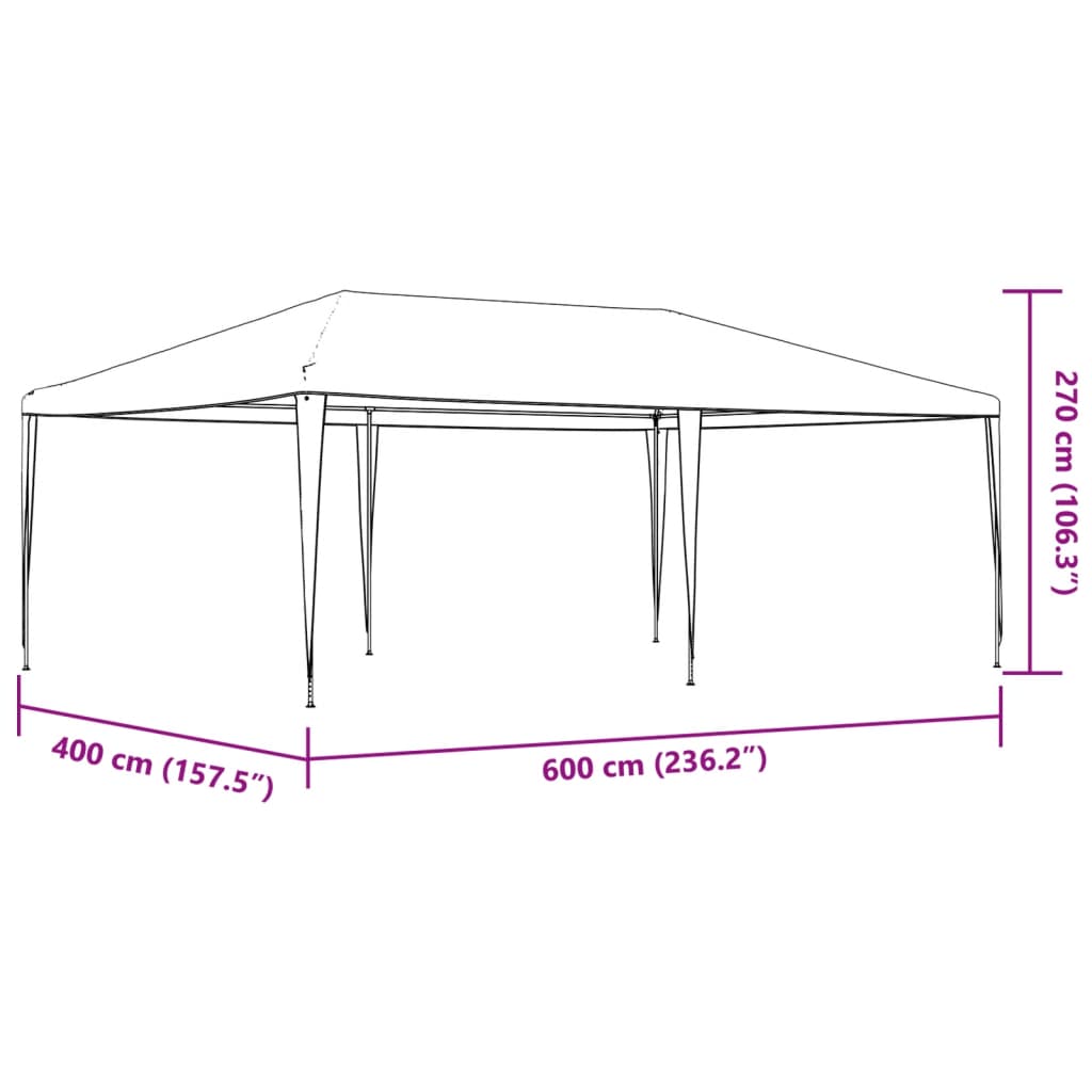 8719883767420_g_en_hd_6 vidaXL Party Tent 4x6 m White - Image 8