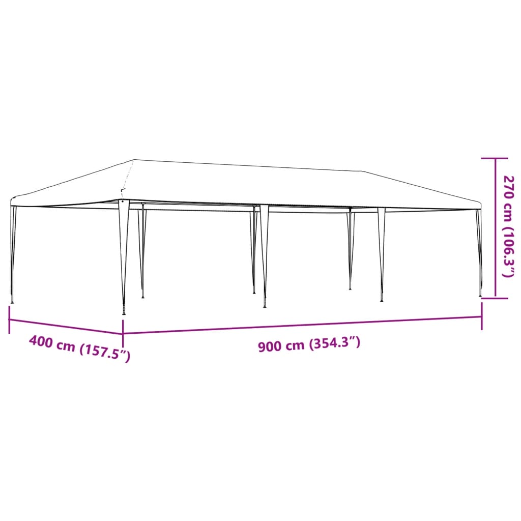 8719883767437_g_en_hd_6 vidaXL Party Tent 4x9 m White - Image 8