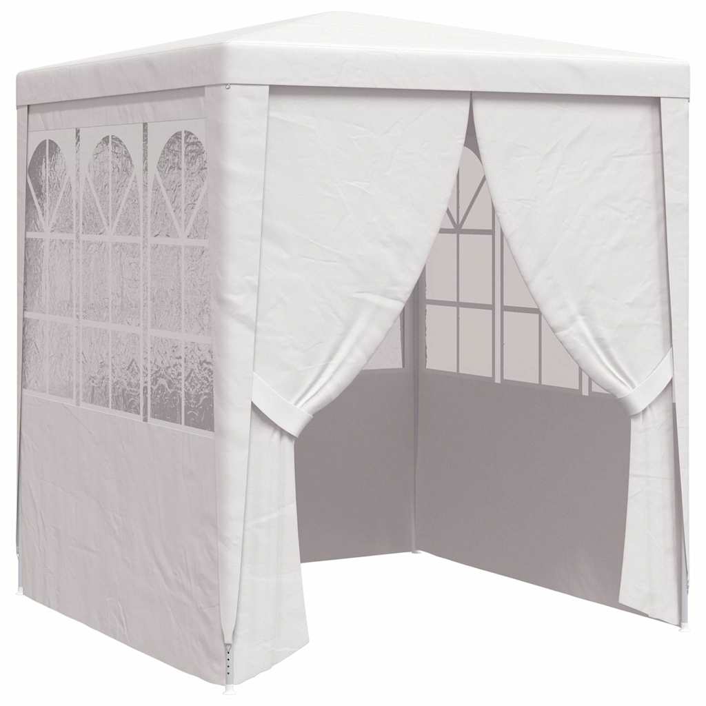 8719883767611_a_en_hd_1 vidaXL Professional Party Tent with Side Walls 2.5x2.5 m White 90 g/m² - Image 2