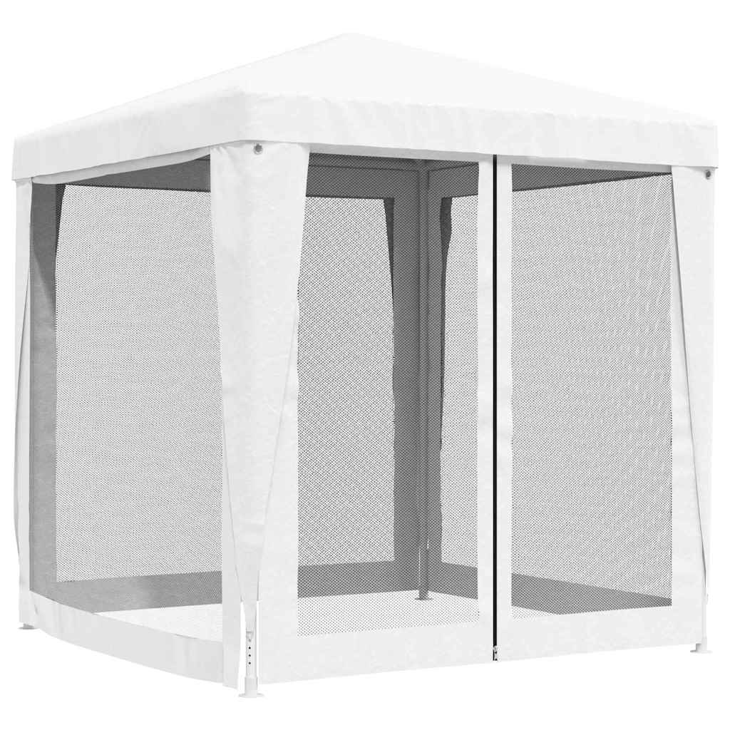 8719883767635_g_en_hd_2 vidaXL Party Tent with 4 Mesh Sidewalls 2x2 m White - Image 4