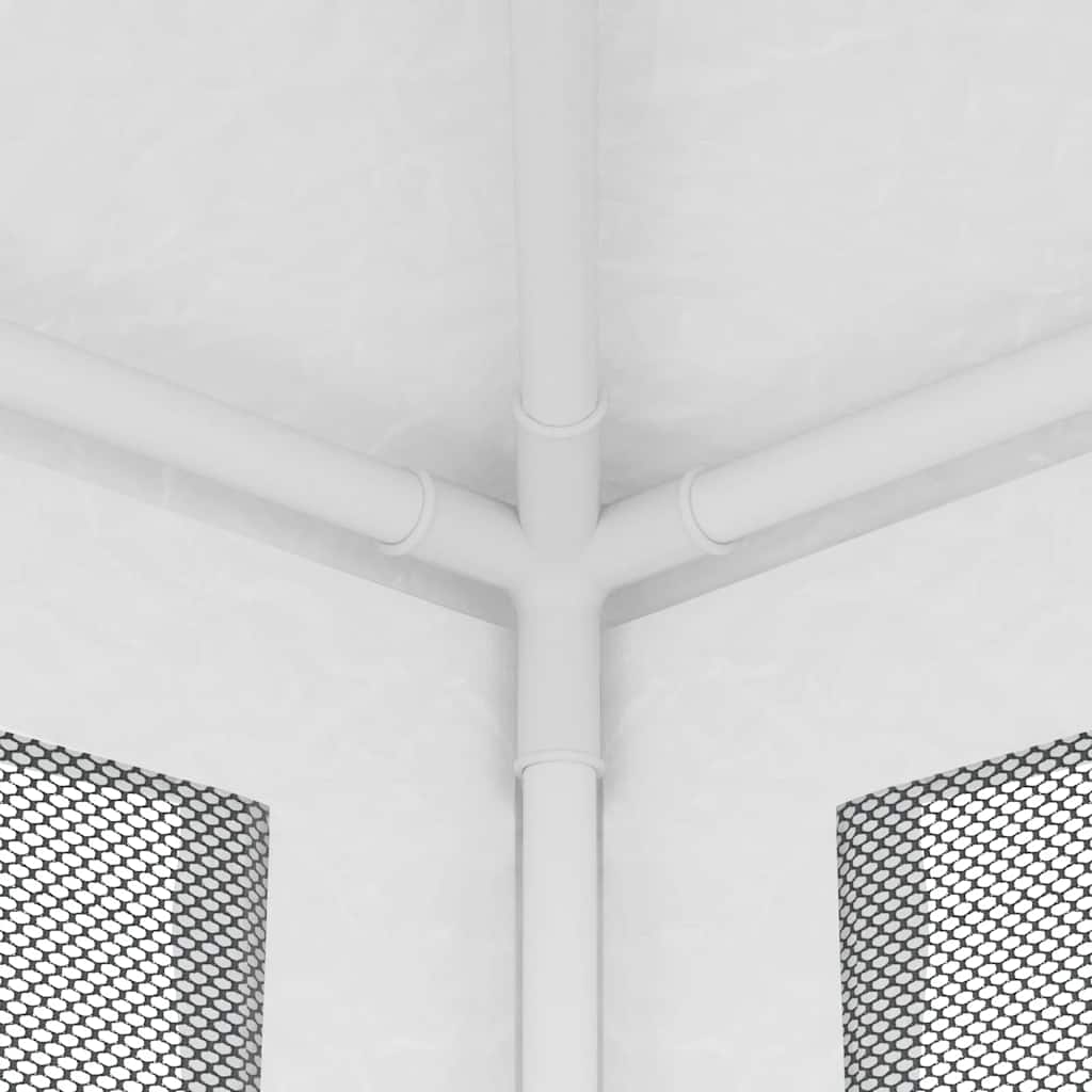 8719883767635_g_en_hd_4 vidaXL Party Tent with 4 Mesh Sidewalls 2x2 m White - Image 6