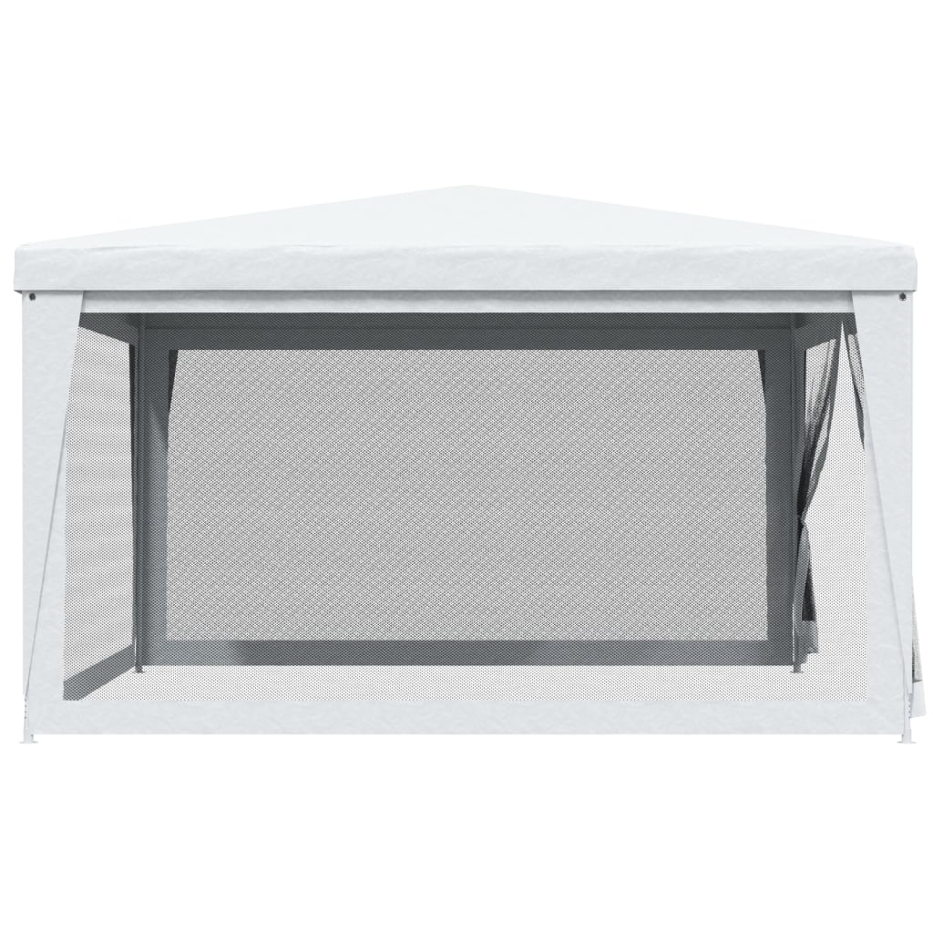 8719883767659_g_en_hd_2 vidaXL Party Tent with 4 Mesh Sidewalls 4x4 m White - Image 4