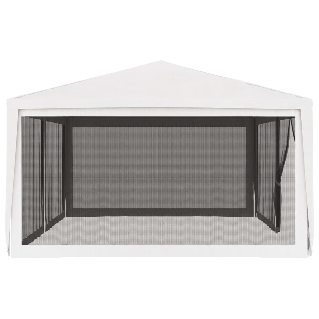 8719883767666_g_en_hd_3 vidaXL Party Tent with 4 Mesh Sidewalls 4x6 m White - Image 4