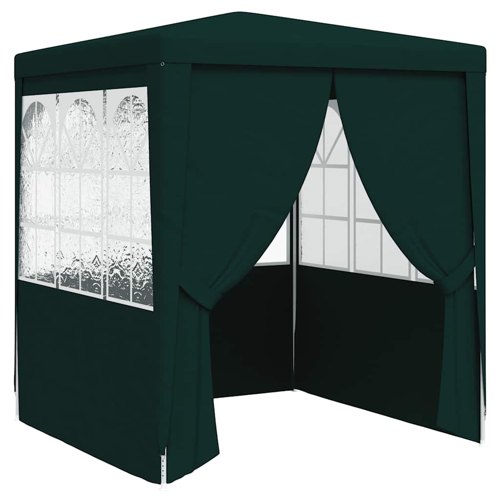 8719883767758_a_en_hd_1 vidaXL Professional Party Tent with Side Walls 2x2 m Green 90 g/m² - Image 2