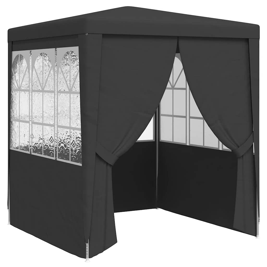8719883767765_a_en_hd_1 vidaXL Professional Party Tent with Side Walls 2.5x2.5 m Anthracite 90 g/m² - Image 2
