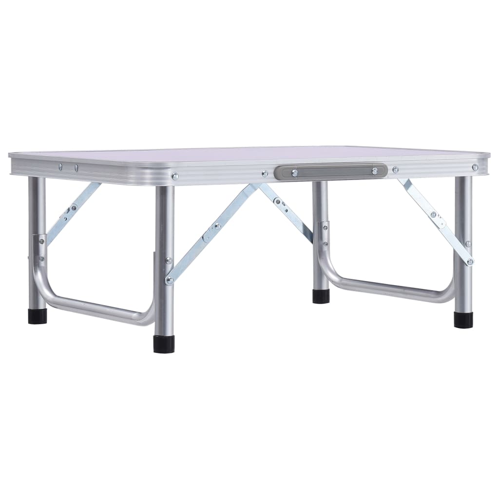 8719883768021_g_en_hd_1 vidaXL Folding Camping Table White Aluminium 60x45 cm - Image 2