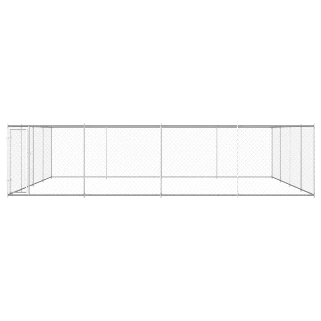 8719883768977_g_en_hd_1 vidaXL Outdoor Dog Kennel Galvanised Steel 760x760x185 cm - Image 2