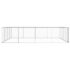 vidaXL Outdoor Dog Kennel Galvanised Steel 760x760x185 cm - Image 3