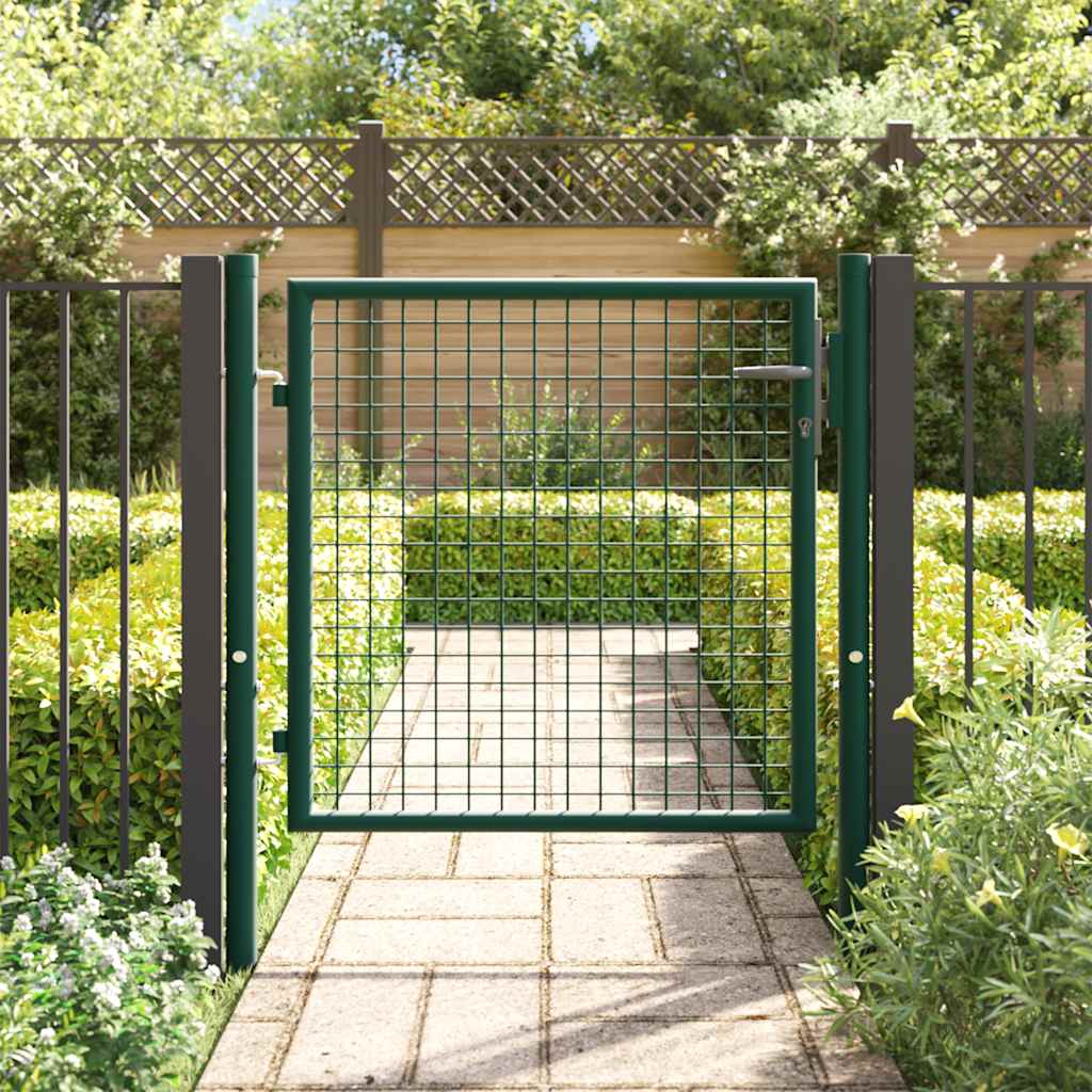 8719883768984_g_en_hd_1 vidaXL Fence Gate Steel 100x75 cm Green - Image 3