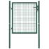 vidaXL Fence Gate Steel 100x75 cm Green - Image 4