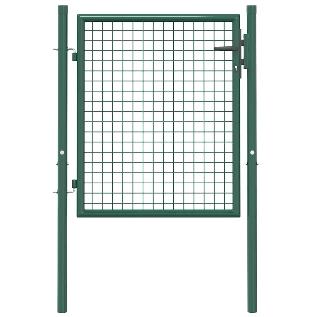 8719883768984_g_en_hd_2 vidaXL Fence Gate Steel 100x75 cm Green - Image 4