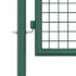 vidaXL Fence Gate Steel 100x75 cm Green - Image 5