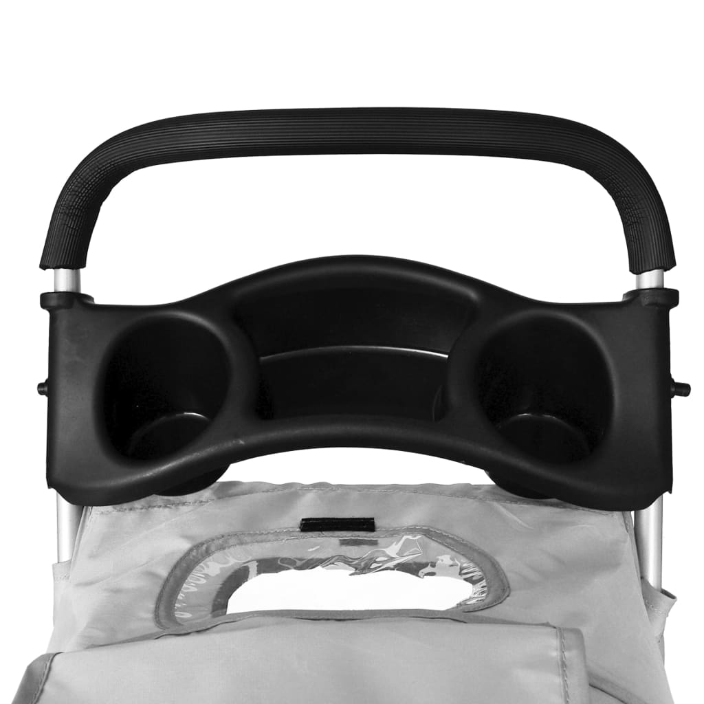 8719883769684_g_en_hd_3 vidaXL Folding Pet Stroller Dog/Cat Travel Carrier Grey - Image 4