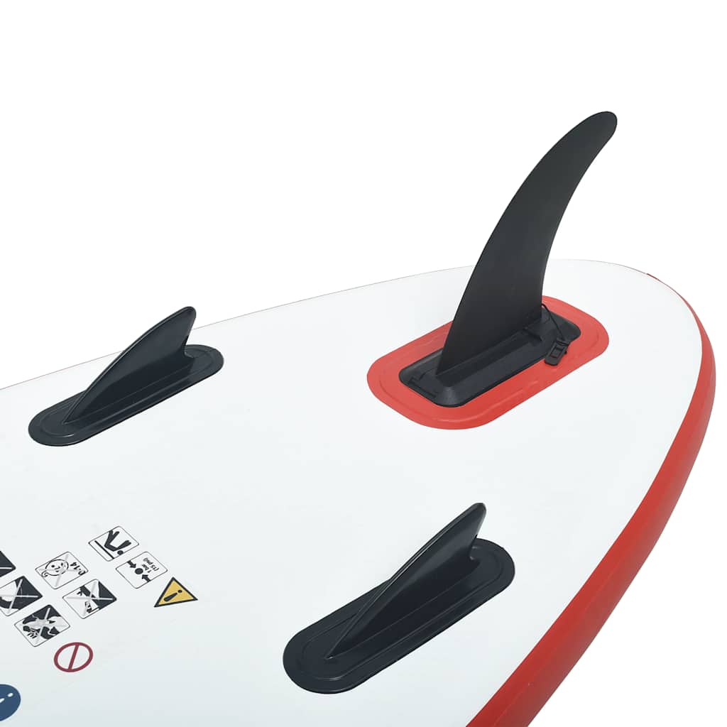 8719883769691_g_en_hd_4 vidaXL Stand Up Paddle Board Set SUP Surfboard Inflatable Red and White - Image 5