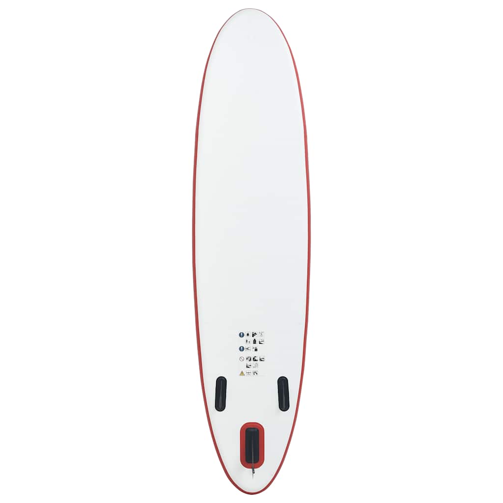 8719883769714_g_en_hd_3 vidaXL Stand Up Paddle Board Set SUP Surfboard Inflatable Red and White - Image 4