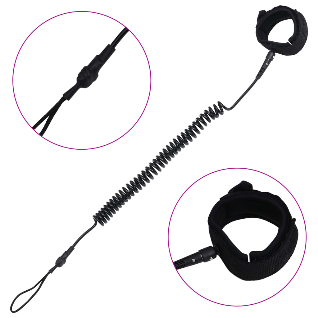 8719883769738_g_en_hd_1 vidaXL SUP Coiled Leash Black 10 inch - Image 2
