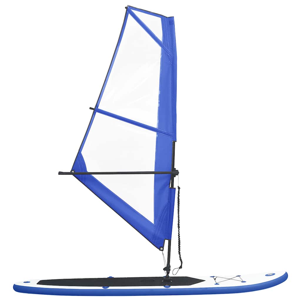 8719883769783_g_en_hd_1 vidaXL Inflatable Stand Up Paddleboard with Sail Set Blue and White - Image 2