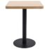 vidaXL Bistro Table Light Brown 60x60 cm MDF - Image 2