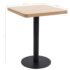 vidaXL Bistro Table Light Brown 60x60 cm MDF - Image 6