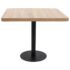 vidaXL Bistro Table Light Brown 80x80 cm MDF - Image 2