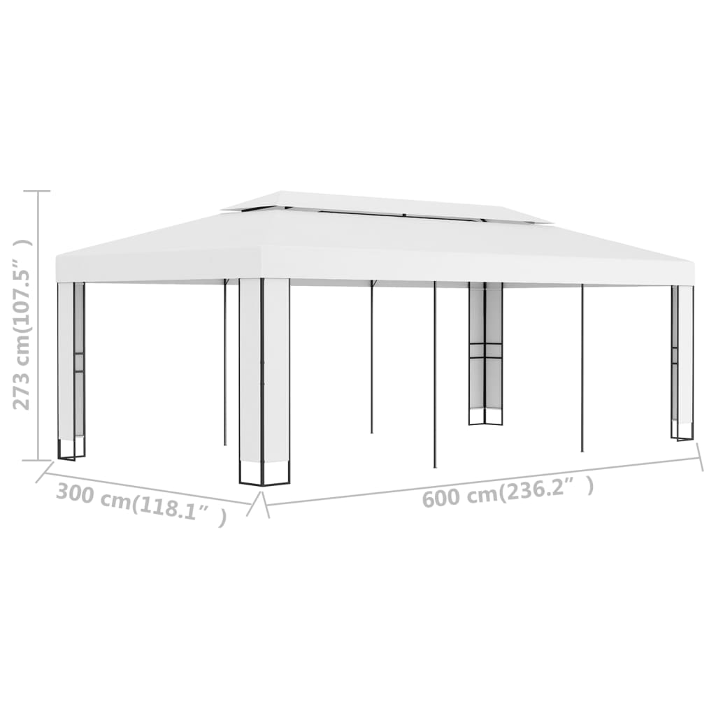 8719883770758_g_en_hd_5 vidaXL Gazebo with Double Roof 3x6 m White - Image 6
