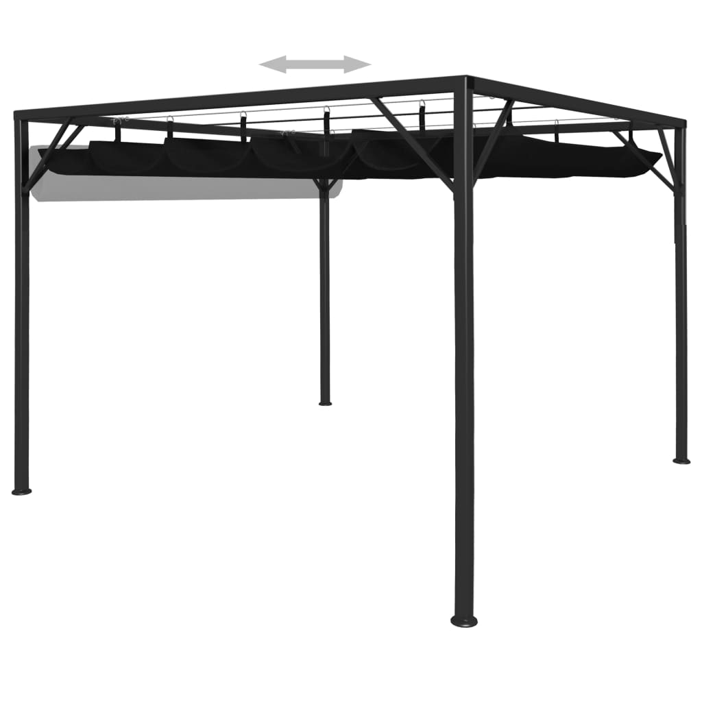 8719883770789_g_en_hd_1 vidaXL Garden Gazebo with Retractable Roof Canopy 3x3 m Anthracite - Image 2