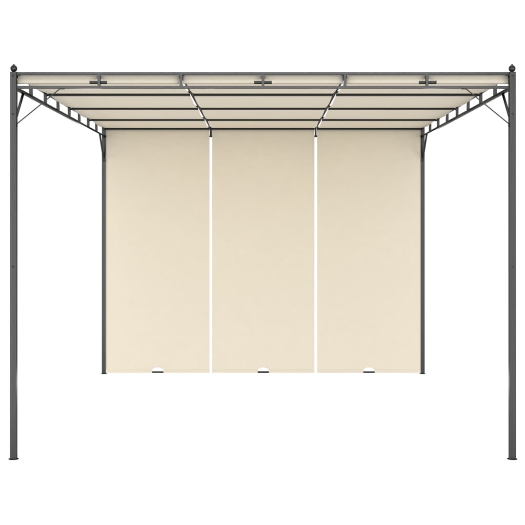 8719883771182_g_en_hd_1 vidaXL Garden Gazebo with Side Curtain 4x3x2.25 m Cream - Image 2
