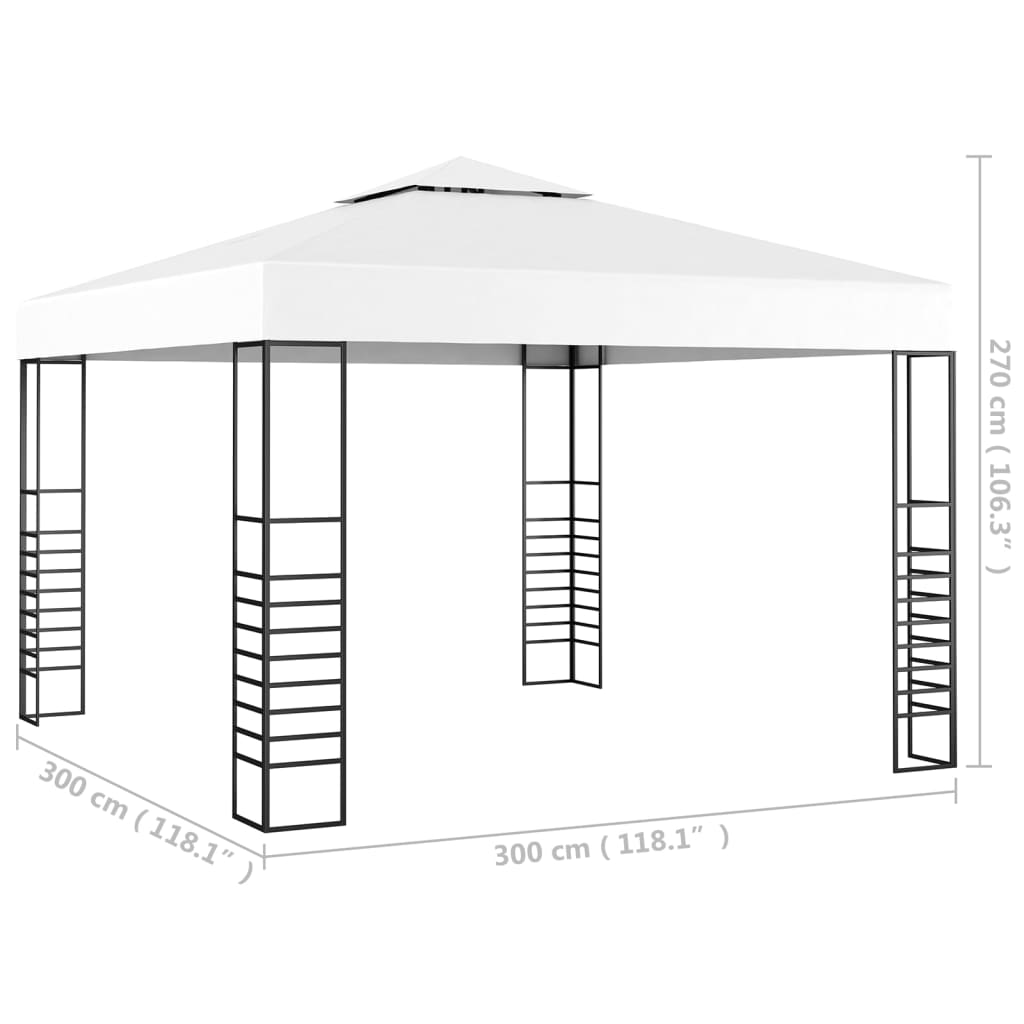 8719883771403_g_en_hd_4 vidaXL Garden Marquee 3x3 m White - Image 5