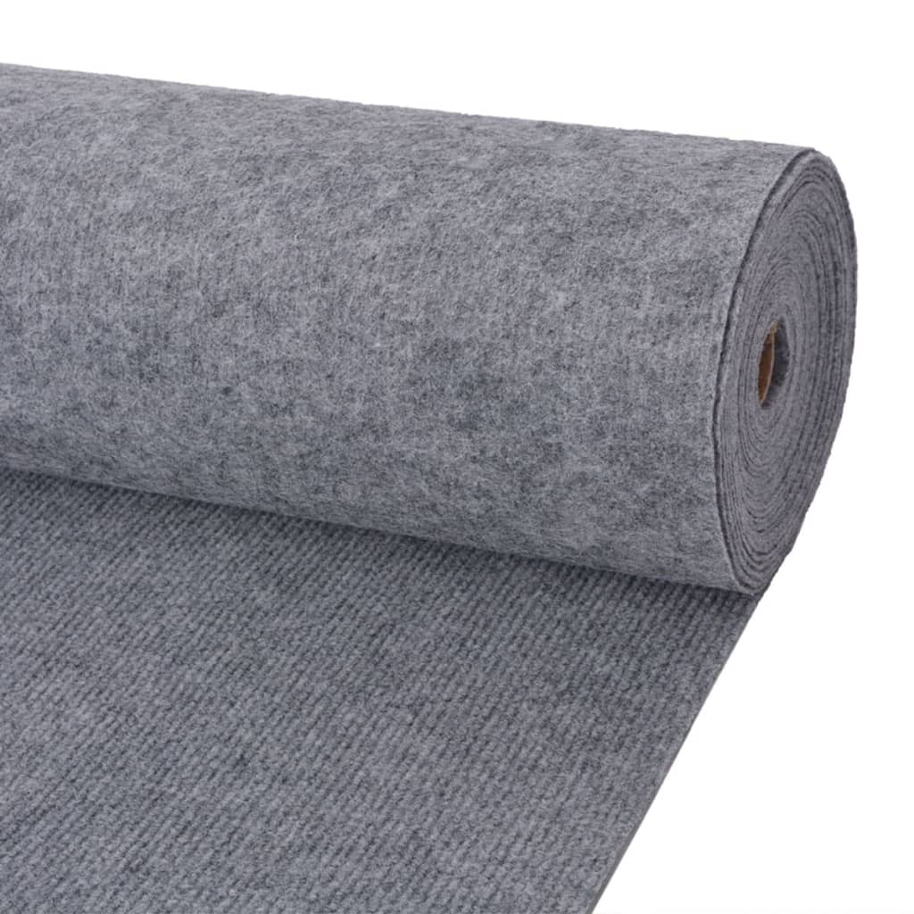 8719883781761_a_en_hd_1 vidaXL Exhibition Carpet Rib 1.2x10 m Grey - Image 1